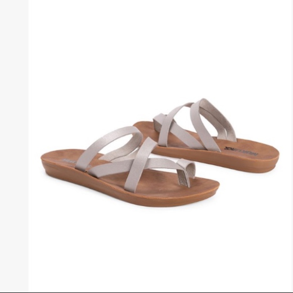 Silver MukLuk sandals size 10